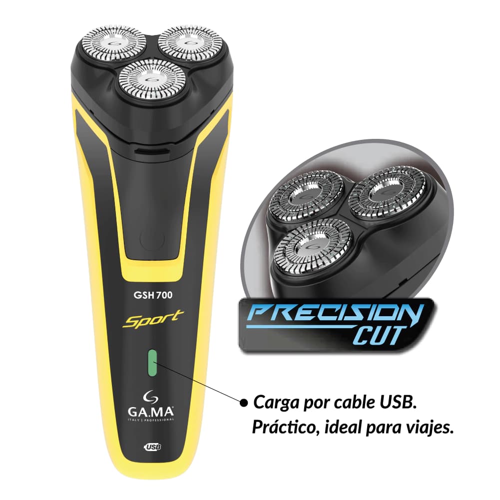 Afeitadora Gama GSH700 Sport usb Patillero