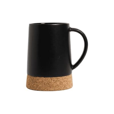 taza mug con base corcho