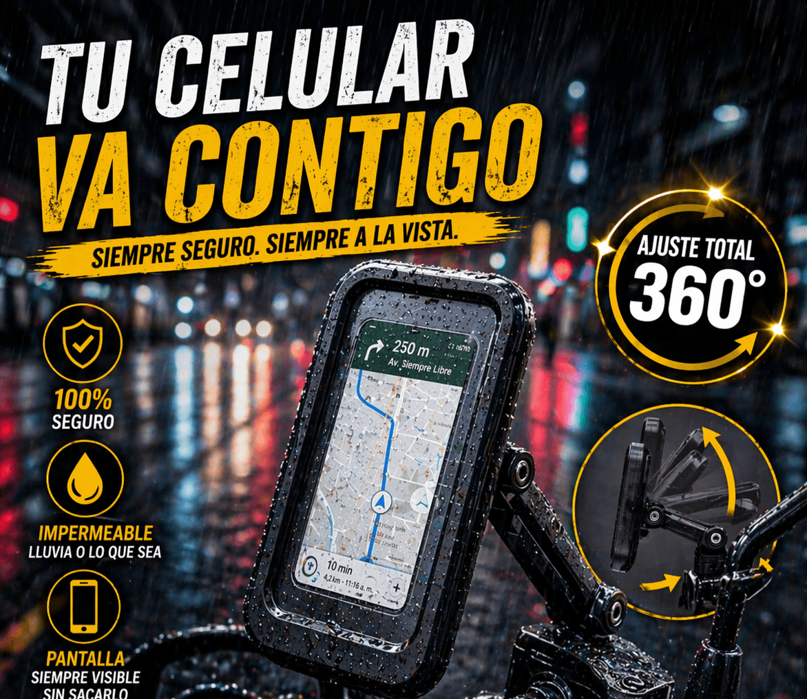Soporte para celular con funda Moto/Bici