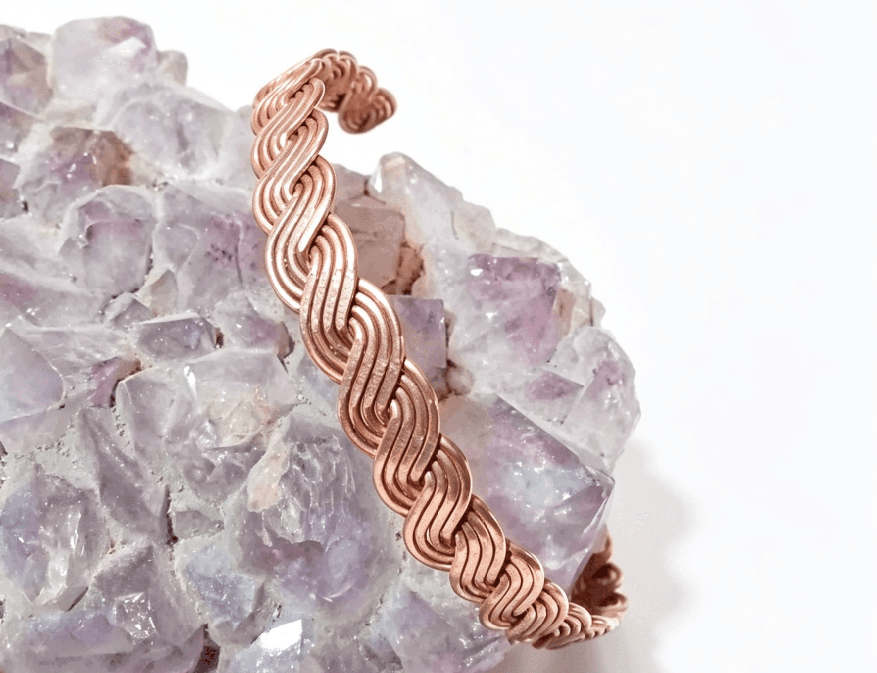 Pulsera de cobre martillada