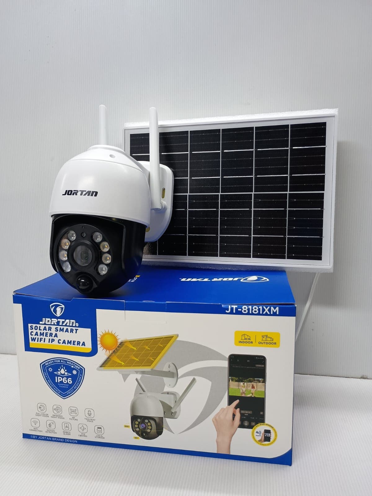 cámara de seguridad solar jortan