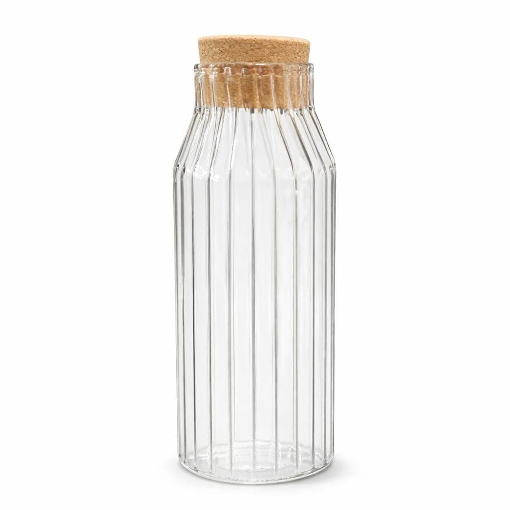 botella vidrio con tapa corcho
