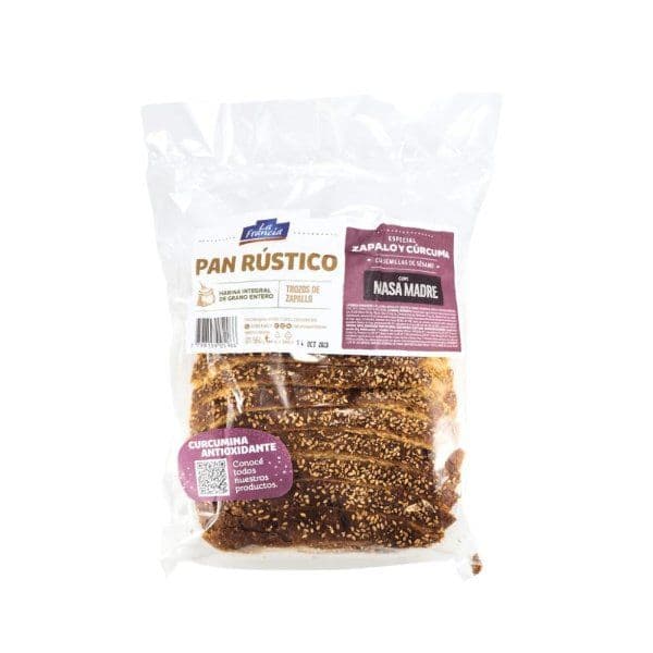 PAN RUSTICO ZAPALLO Y CURCUMA LA FRANCIA