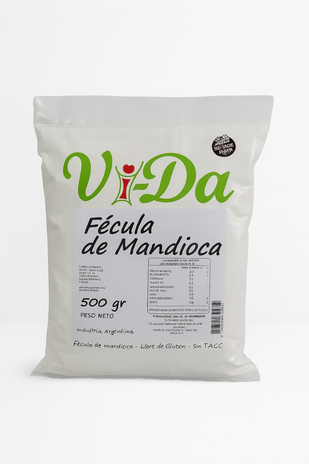FÉCULA DE MANDIOCA VIDA SIN TACC