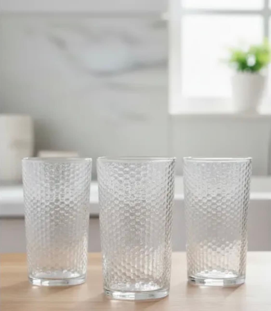 Vasos de vidrio x 3