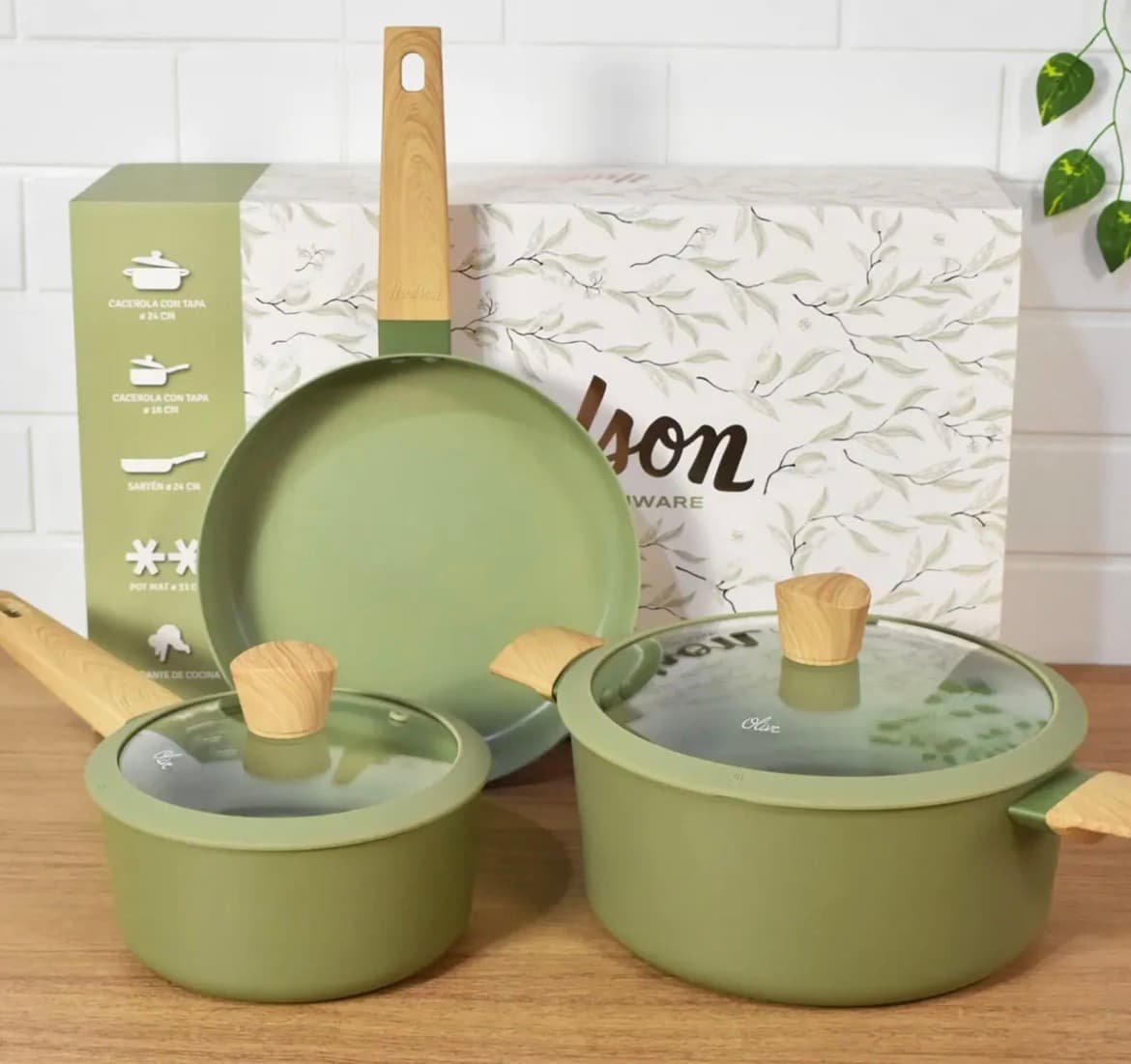 bateria de cocina olive hudson
