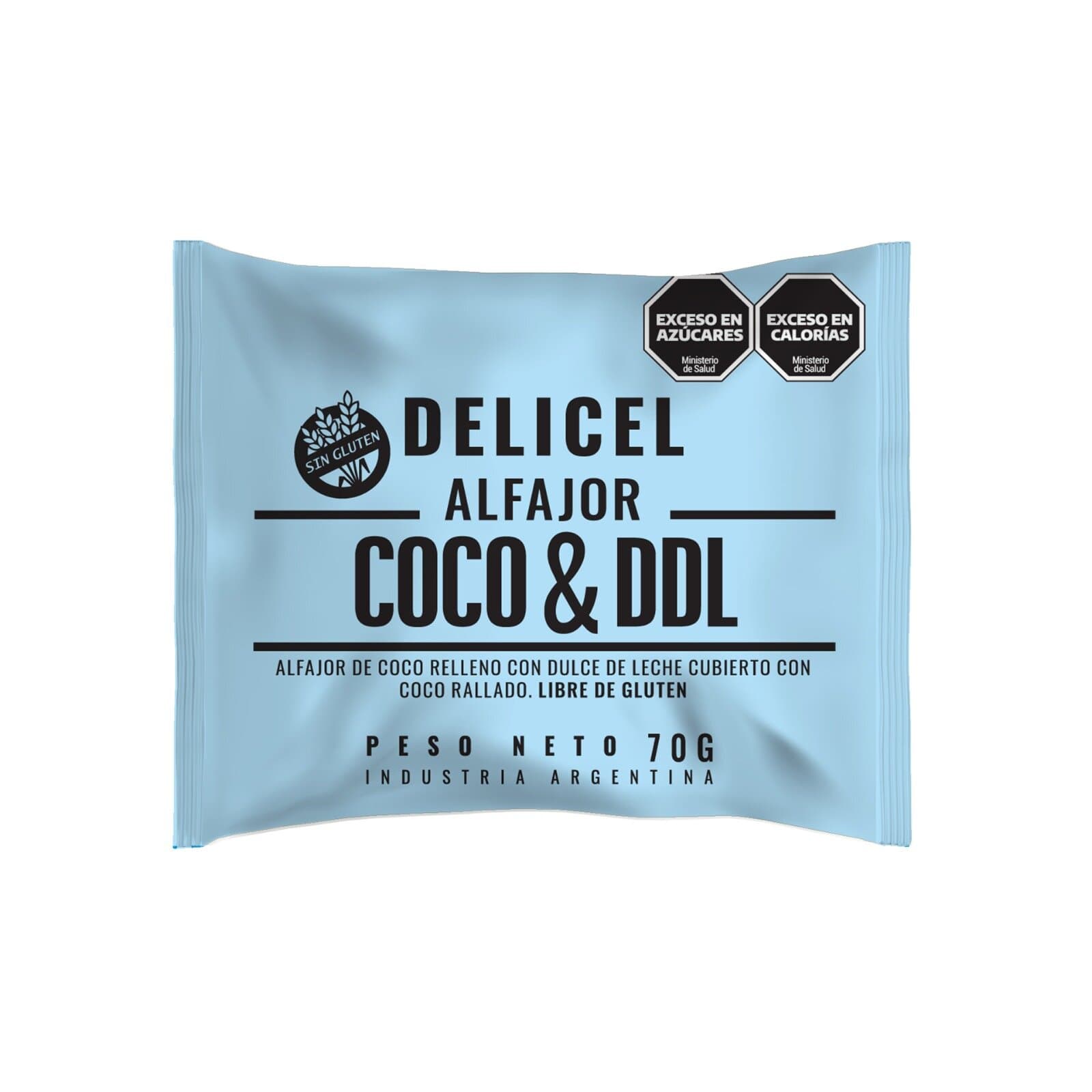DELICEL - Alfajores Coco & Ddl 70 Gr