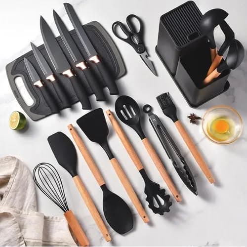 Set de utensilios  de cocina 19pc