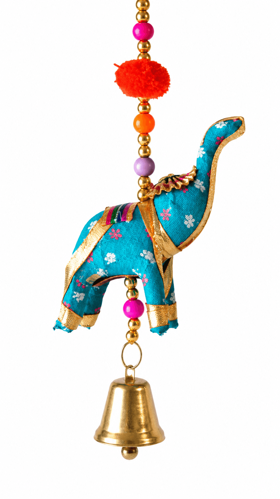Colgante elefante con piedra 25cm
