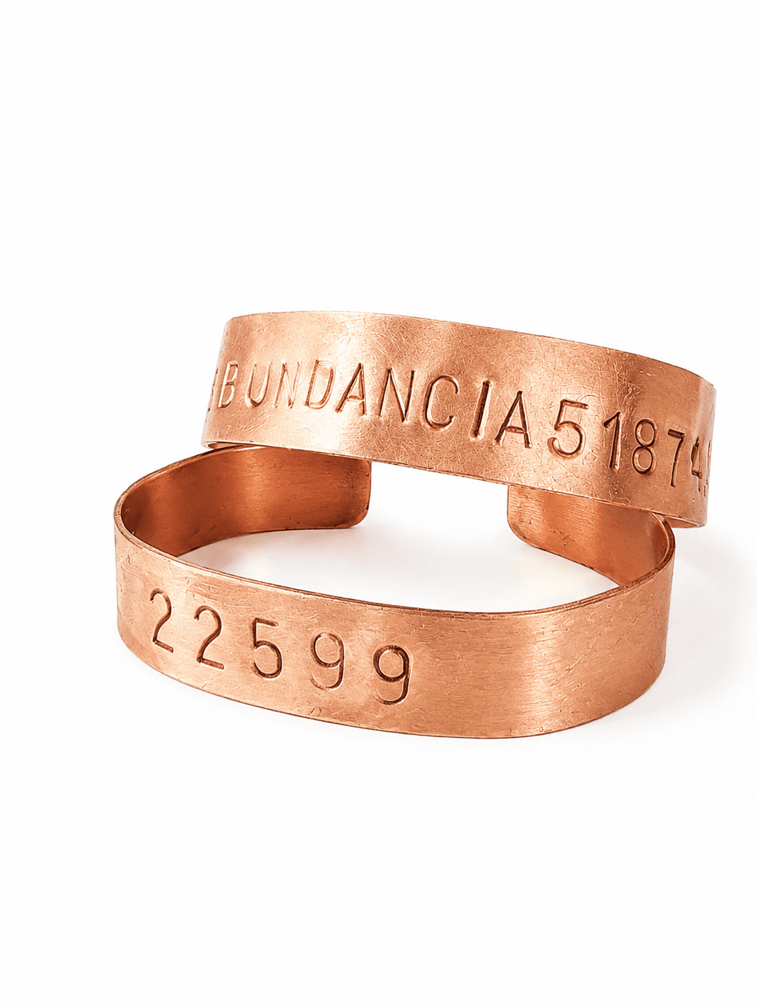 Pulsera manifestacion personalizada cobre puro
