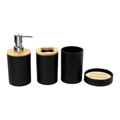 set baño plastico y bambu