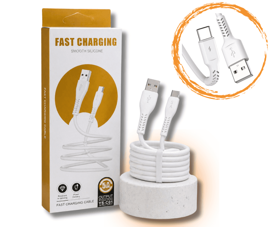 CABLE USB-C CARGA RÁPIDA 5A.