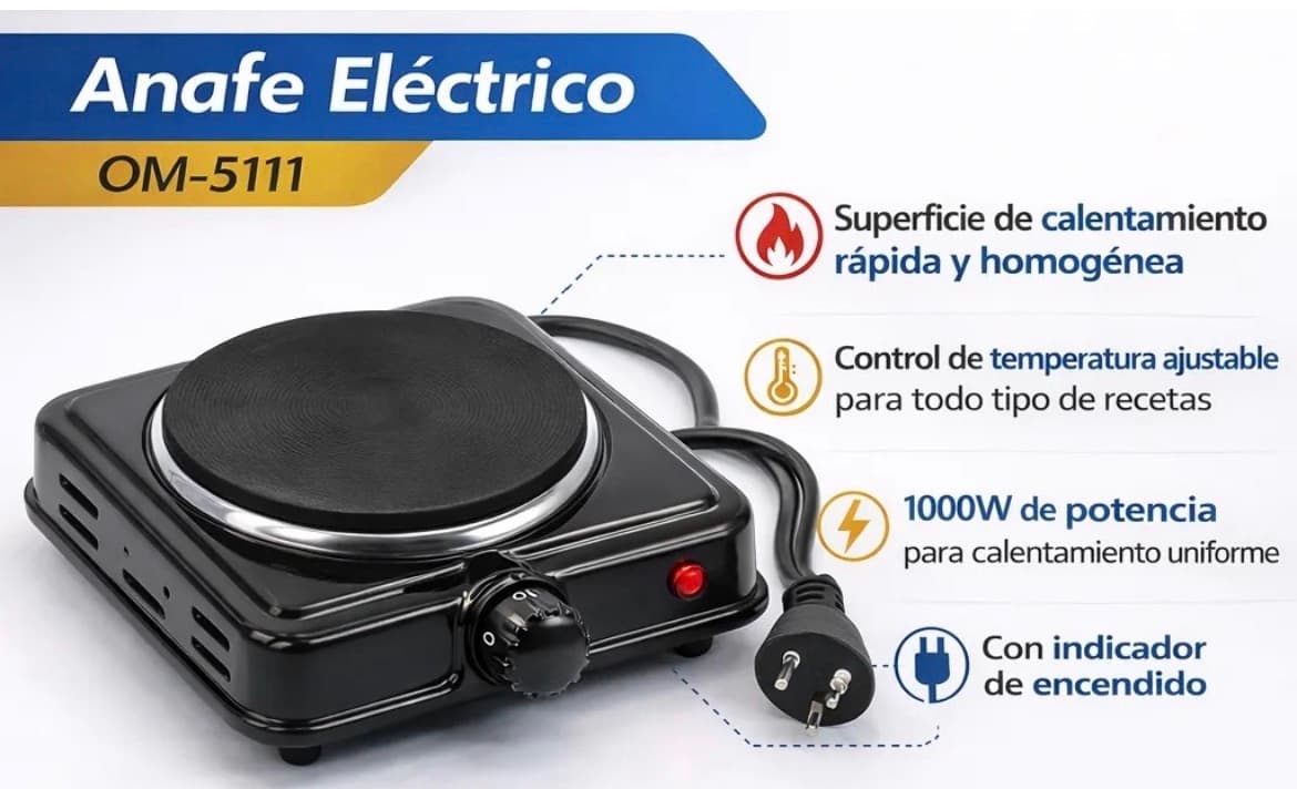 anafe electrico 1000w