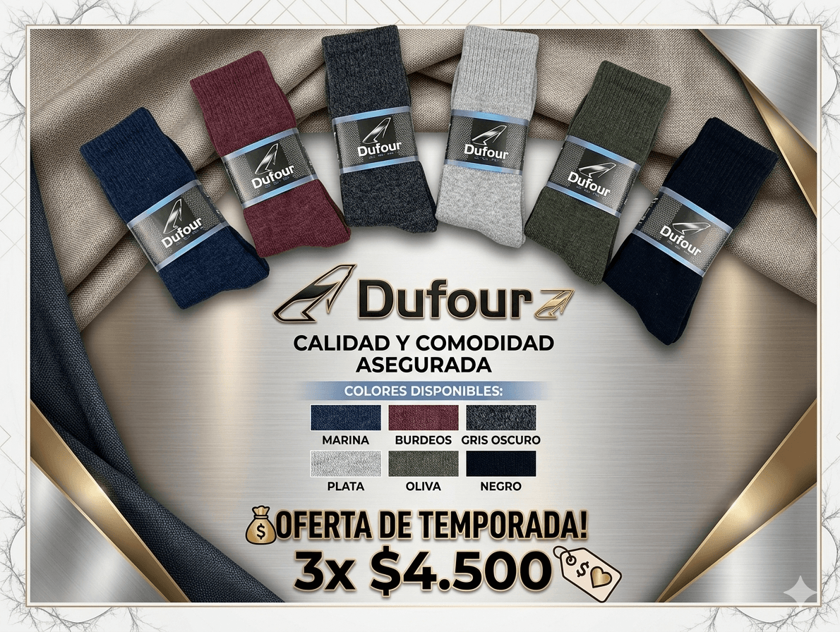 Medias toallas 3x$4500