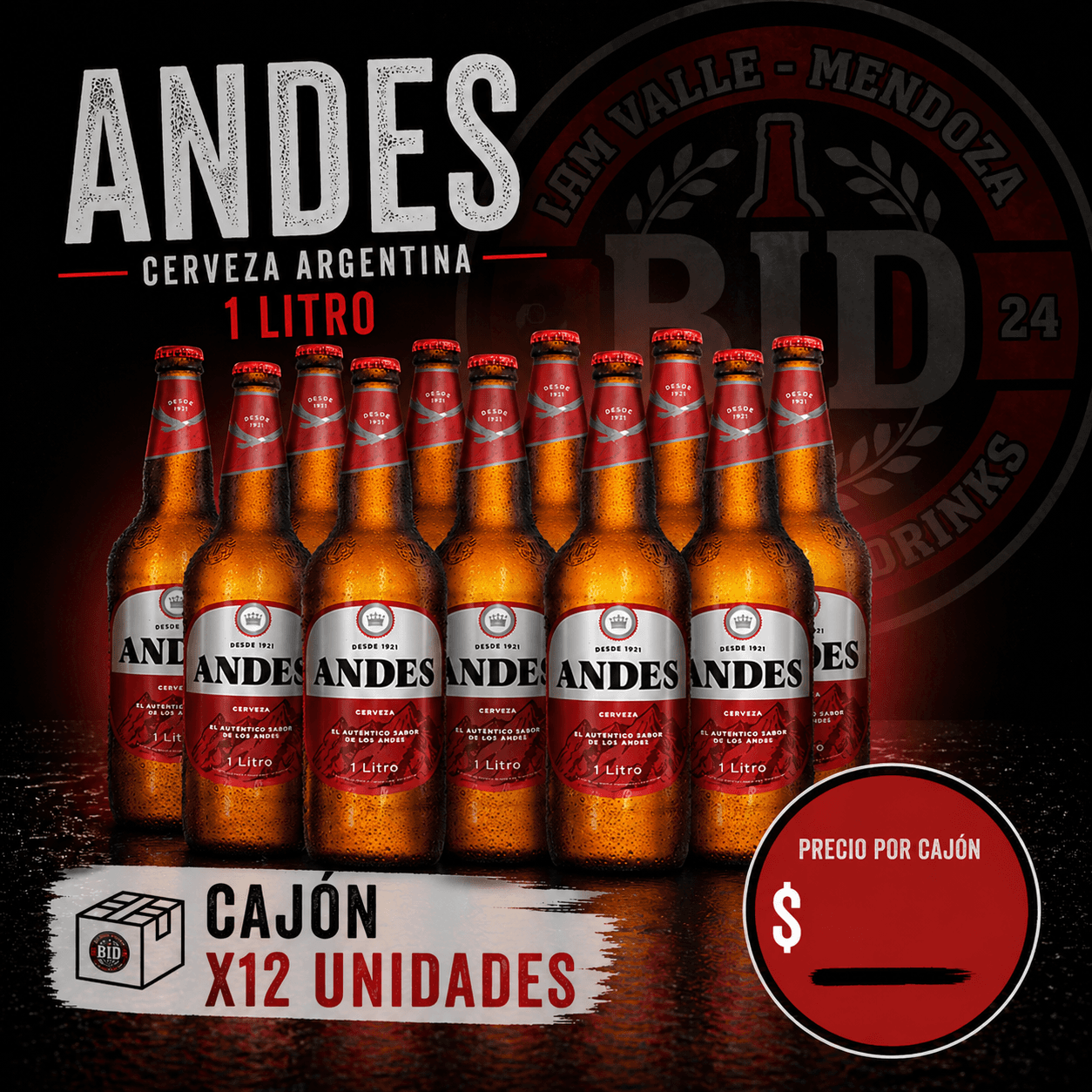 Cerveza Andes 1L
