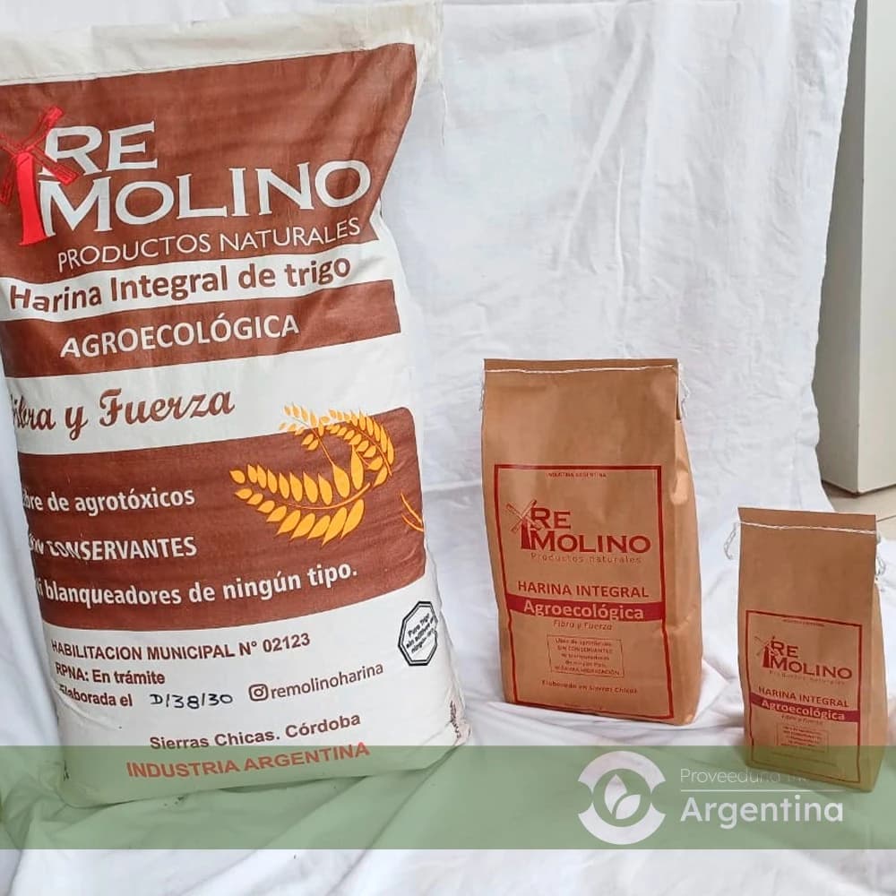 Harina integral AGROECOLÓGICA REMOLINO