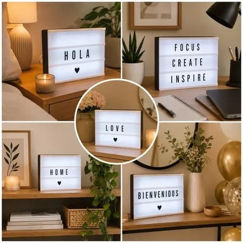 Letrero luminoso LED Tipo Cine (cinema lightbox)✨