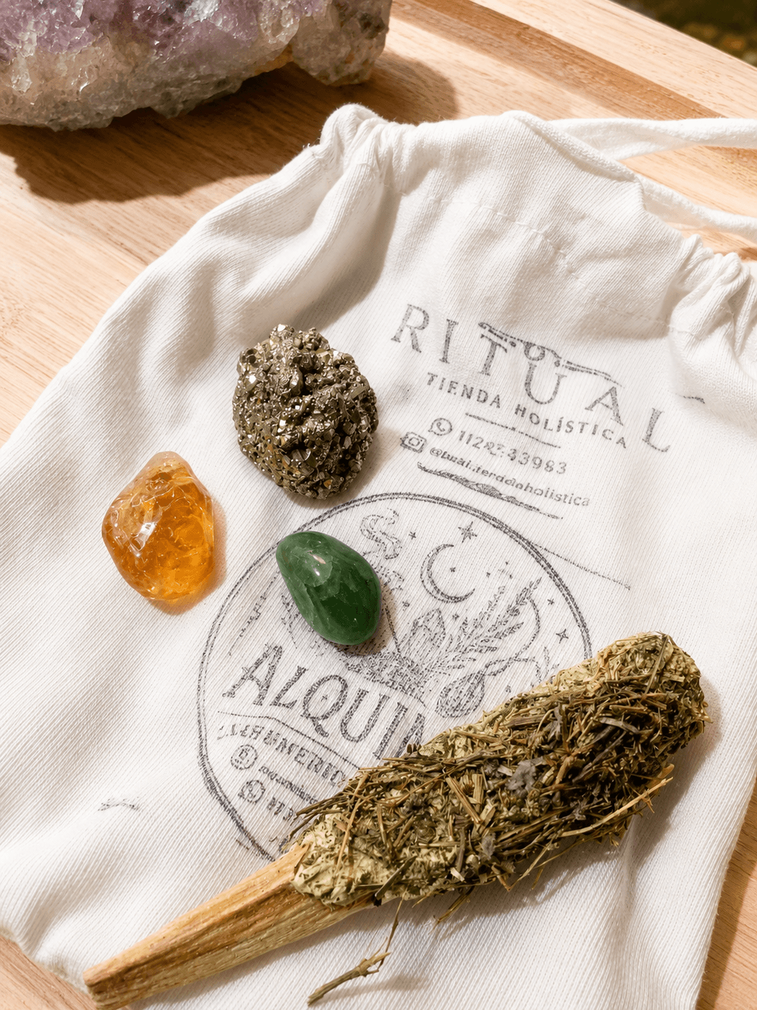 Kit Abundancia Piedras Energeticas Mas Palo Santo Consagrado
