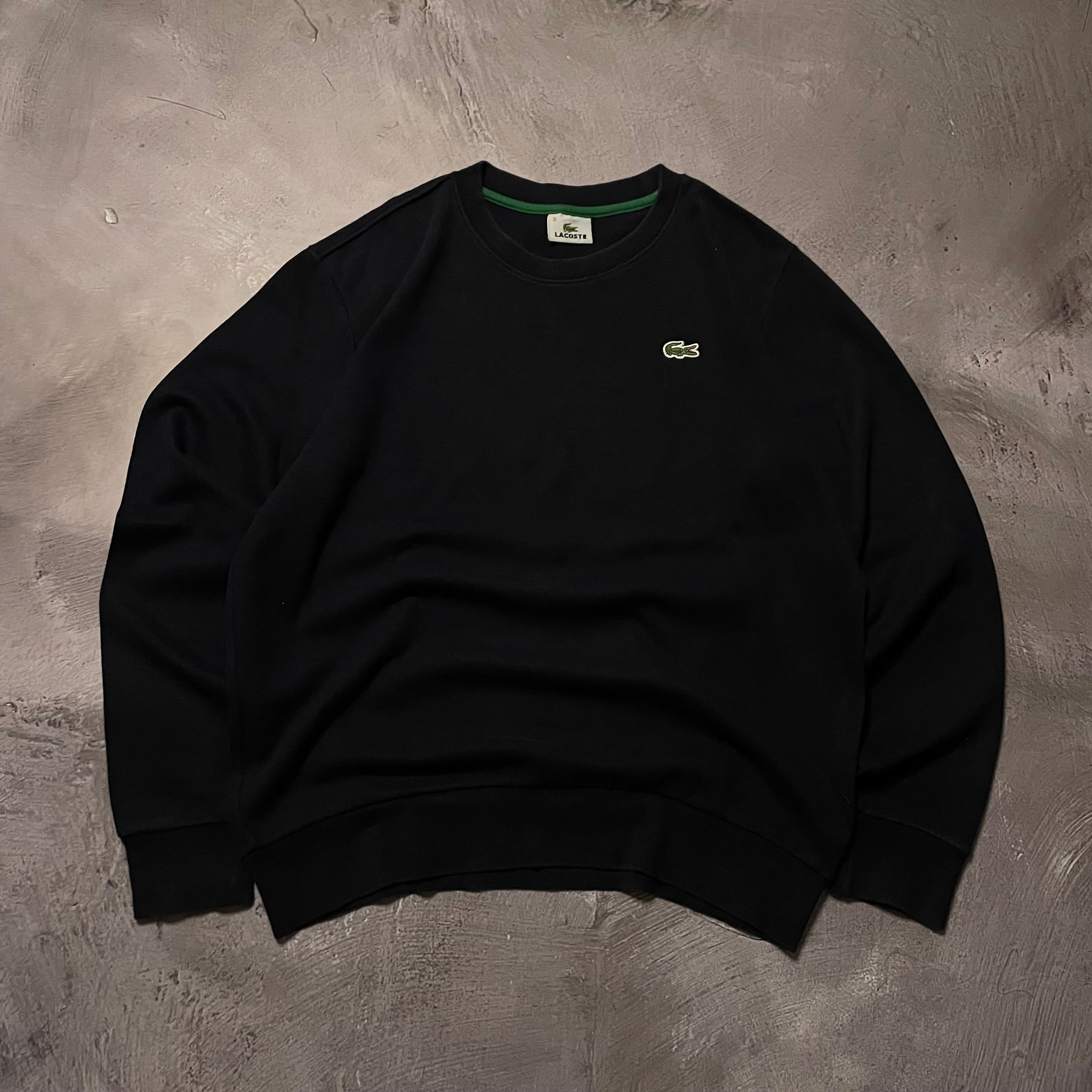 Lacoste Crewneck Negro Clásico