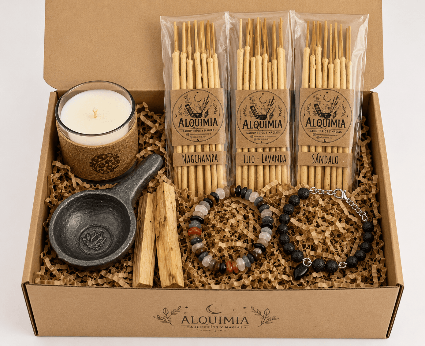 Box kit bienestar proteccion energetica sahumado