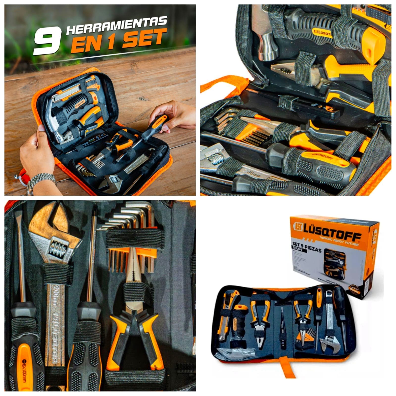 🧰SET DE 9 HERRAMIENTAS