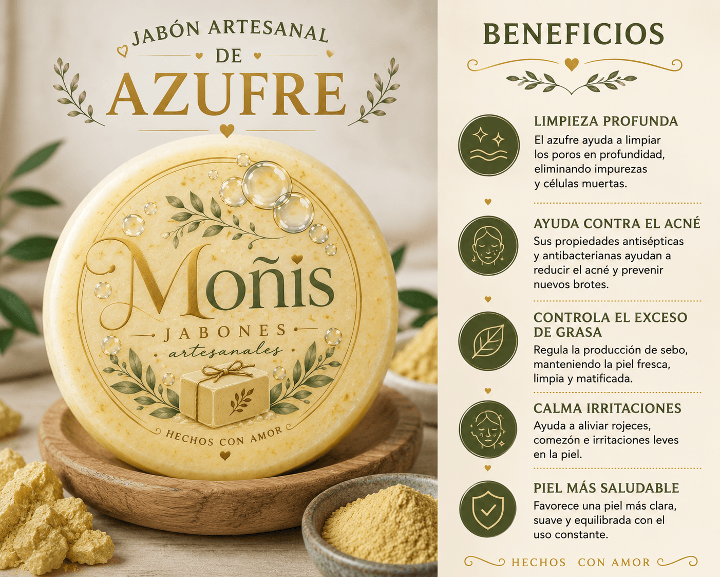 Jabon Artesanal de Arroz