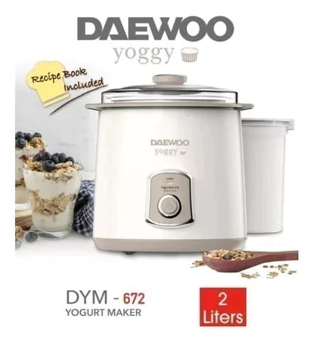 Yogurtera Eléctrica Yoggy Daewoo 2lt Yogurt Griego Recetario