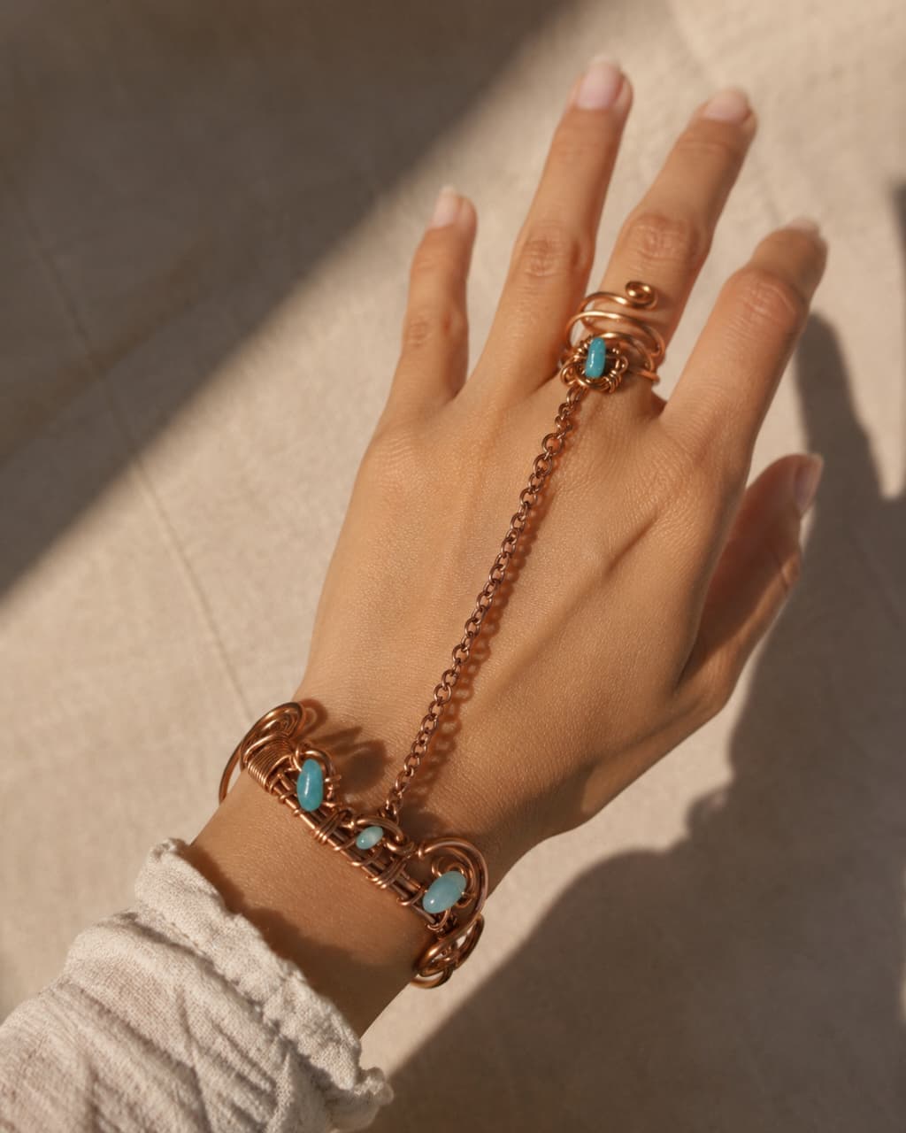Pulsera arabe con anillo incluido