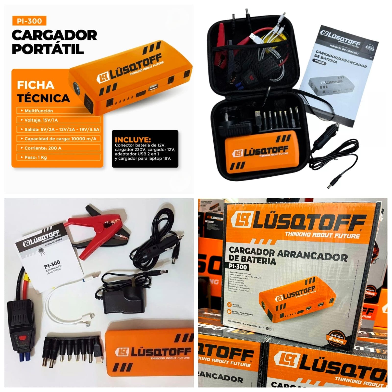 🚘🛞CARGADOR ARRANCADOR DE BATERIA LUSQTOFF