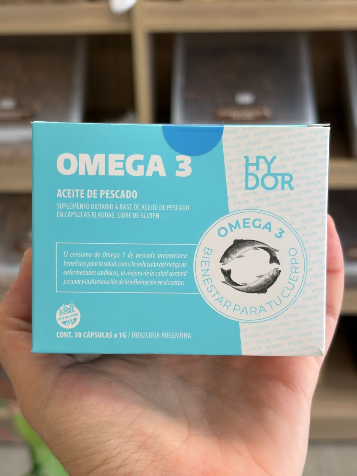 Omega 3 Aceite De Pescado | Hydor | Sin Tacc 30 Capsulas 1g